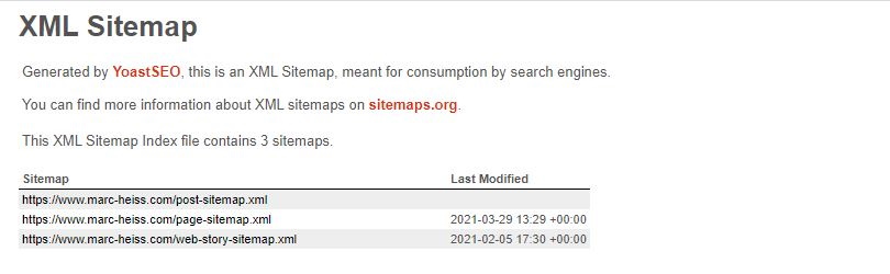 xml-sitemap-übersicht